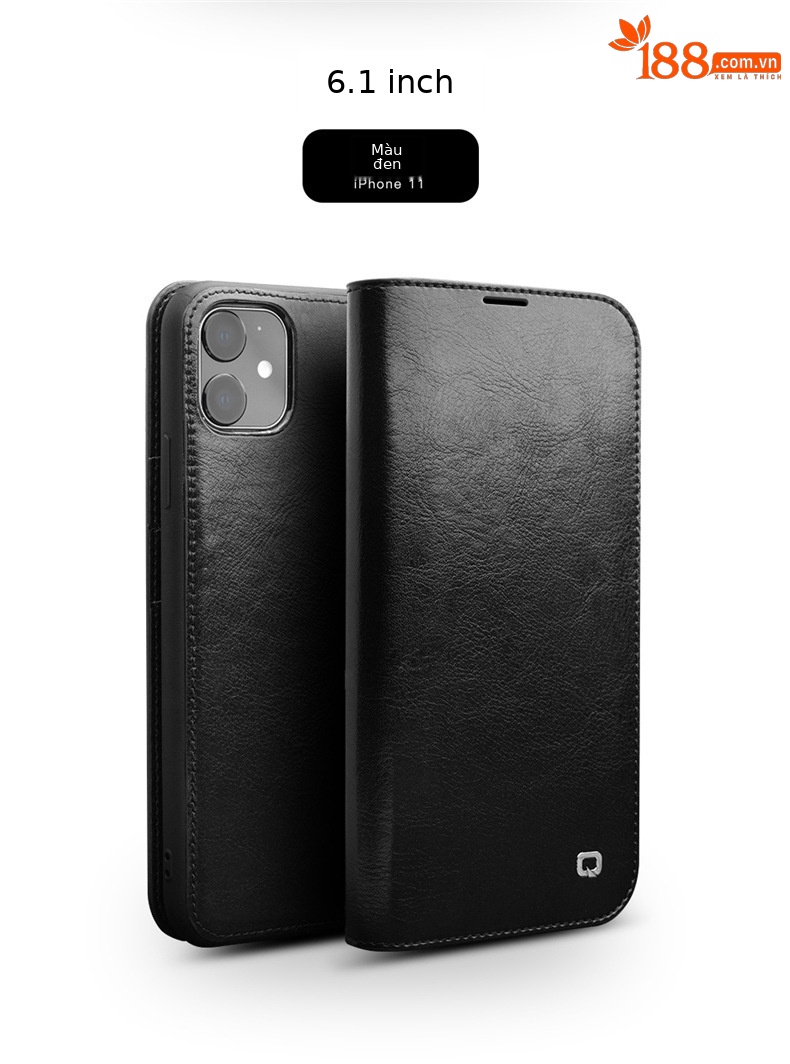 Ốp lưng da thật iPhone 11 Pro Max – Bao da doanh nhân sang trọng — IPhone 11 6,1 inch màu đen cổ điển, IPhone 11 màu nâu cổ điển 6,1 inch, IPhone 11 Pro 5,8 inch màu đen cổ điển, IPhone 11 Pro 5,8 inch màu nâu cổ điển chi tiết 15