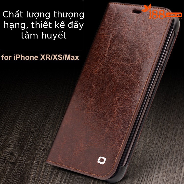 Ốp lưng da thật cho iPhone 7/8 Plus, Xr, Xs Max – Bao da doanh nhân chống sốc viền dày — Màu nâu cổ điển iphone7 4,7 inch, Màu đen cổ điển iphone7 4,7 inch, IPhone8 màu nâu cổ điển, IPhone8 đen cổ điển