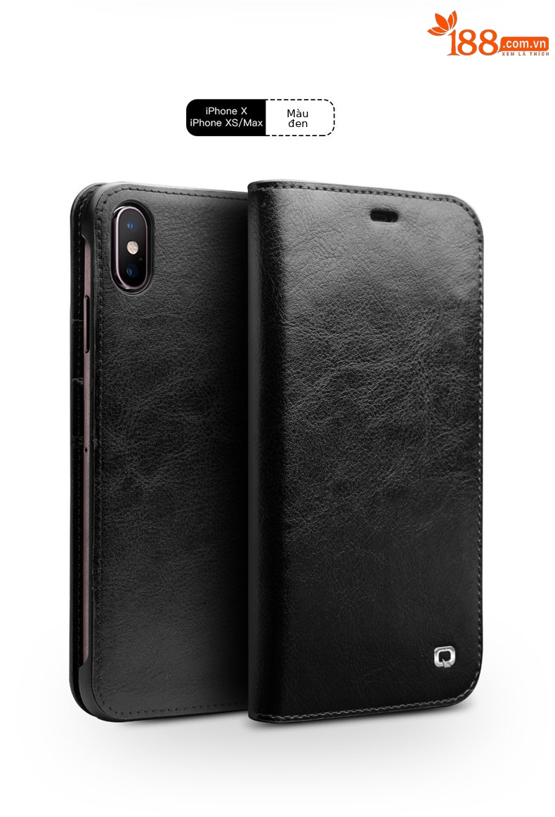 Ốp lưng da thật cho iPhone 7/8 Plus, Xr, Xs Max – Bao da doanh nhân chống sốc viền dày — Màu nâu cổ điển iphone7 4,7 inch, Màu đen cổ điển iphone7 4,7 inch, IPhone8 màu nâu cổ điển, IPhone8 đen cổ điển chi tiết 11