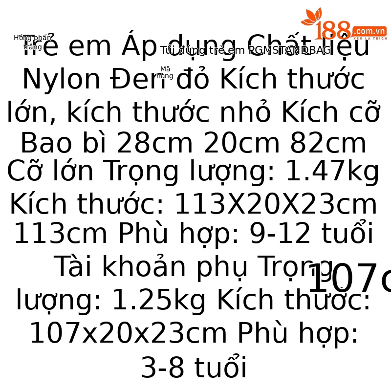 Túi đựng gậy golf trẻ em PGM Pick Cat dây đeo hai vai, nhẹ, có chân đế — QB052-Đen đỏ [* 3-8 tuổi nhỏ/giá đỡ ổn định/trọng lượng nhẹ 1,25 kg] QB052, QB052-Đen đỏ [* Lớn 9-12 tuổi/Giá đỡ ổn định/nhẹ 1,47 kg] QB052, QB052-hồng trắng [* 3-8 tuổi nhỏ/giá đỡ ổn định/trọng lượng nhẹ 1,25 kg] QB052, QB052-hồng trắng [* 9-12 tuổi lớn/giá đỡ ổn định/nhẹ 1,47 kg] QB052