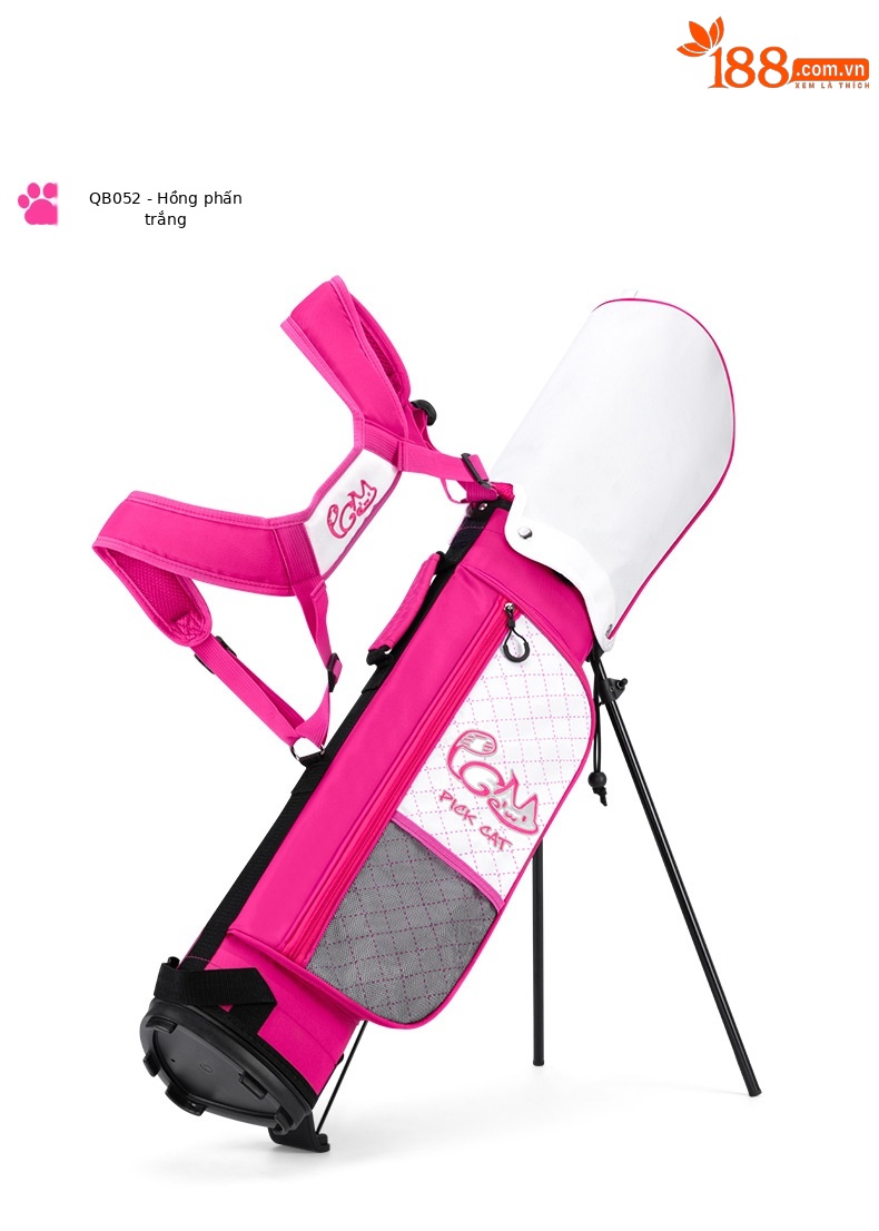 Túi đựng gậy golf trẻ em PGM Pick Cat dây đeo hai vai, nhẹ, có chân đế — QB052-Đen đỏ [* 3-8 tuổi nhỏ/giá đỡ ổn định/trọng lượng nhẹ 1,25 kg] QB052, QB052-Đen đỏ [* Lớn 9-12 tuổi/Giá đỡ ổn định/nhẹ 1,47 kg] QB052, QB052-hồng trắng [* 3-8 tuổi nhỏ/giá đỡ ổn định/trọng lượng nhẹ 1,25 kg] QB052, QB052-hồng trắng [* 9-12 tuổi lớn/giá đỡ ổn định/nhẹ 1,47 kg] QB052 chi tiết 21