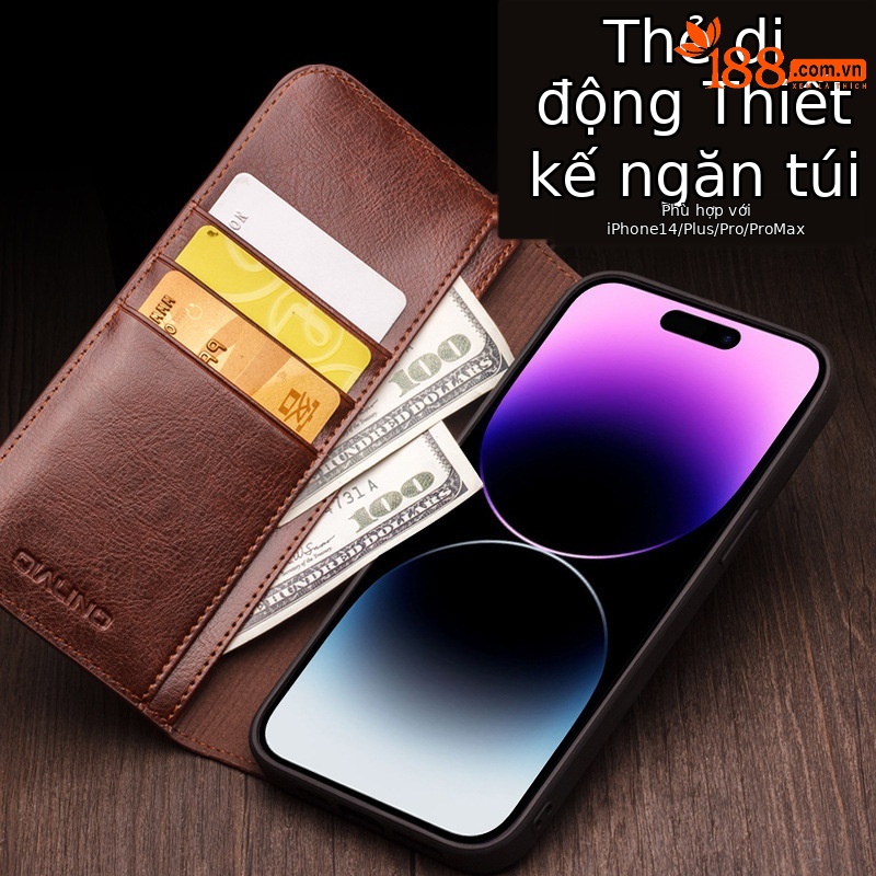 Ốp lưng điện thoại iPhone 14 Pro Max chống sốc viền dày, có khe đựng thẻ — 6.1inch iPhone14 Màu Nâu Cổ Điển, 6.1inch iPhone14 Màu Đen Cổ Điển, 6.1inch iPhone14pro màu nâu cổ điển, 6.1inch iPhone14pro đen cổ điển