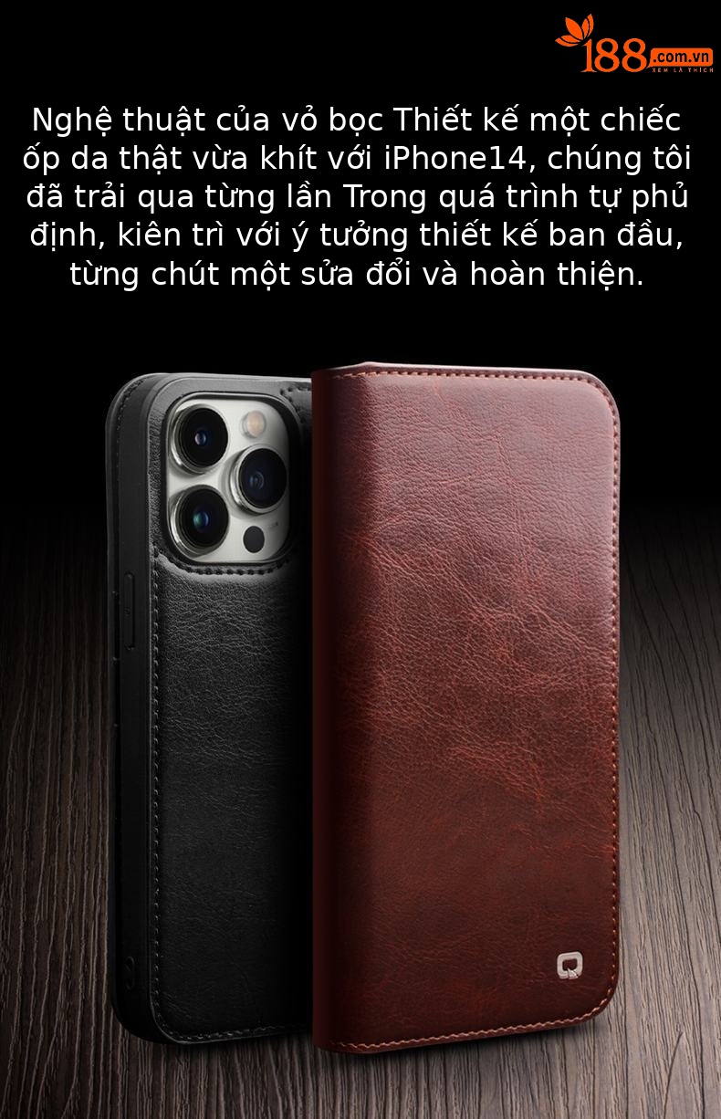 Ốp lưng điện thoại iPhone 14 Pro Max chống sốc viền dày, có khe đựng thẻ — 6.1inch iPhone14 Màu Nâu Cổ Điển, 6.1inch iPhone14 Màu Đen Cổ Điển, 6.1inch iPhone14pro màu nâu cổ điển, 6.1inch iPhone14pro đen cổ điển chi tiết 5