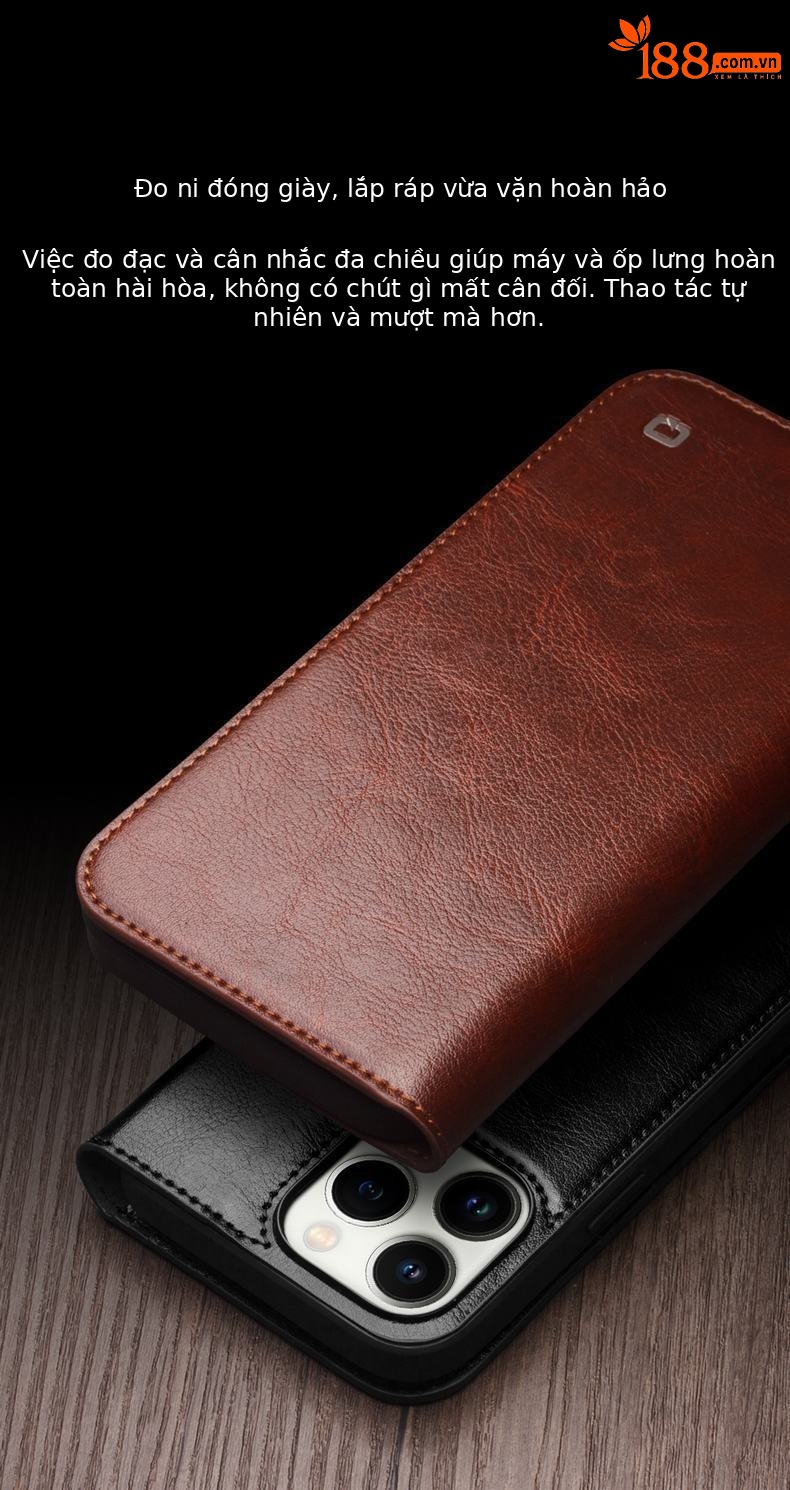 Ốp lưng điện thoại iPhone 14 Pro Max chống sốc viền dày, có khe đựng thẻ — 6.1inch iPhone14 Màu Nâu Cổ Điển, 6.1inch iPhone14 Màu Đen Cổ Điển, 6.1inch iPhone14pro màu nâu cổ điển, 6.1inch iPhone14pro đen cổ điển chi tiết 6