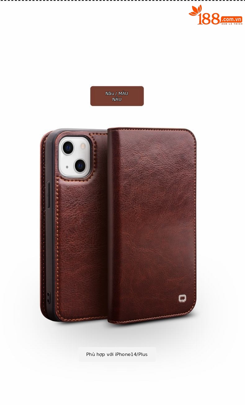 Ốp lưng điện thoại iPhone 14 Pro Max chống sốc viền dày, có khe đựng thẻ — 6.1inch iPhone14 Màu Nâu Cổ Điển, 6.1inch iPhone14 Màu Đen Cổ Điển, 6.1inch iPhone14pro màu nâu cổ điển, 6.1inch iPhone14pro đen cổ điển chi tiết 11