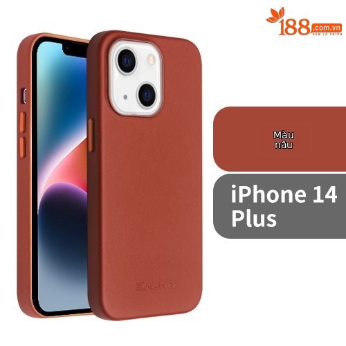 IPhone14 plus 6,7 inch phiên bản chính thức màu nâu đỏ hấp thụ từ tính