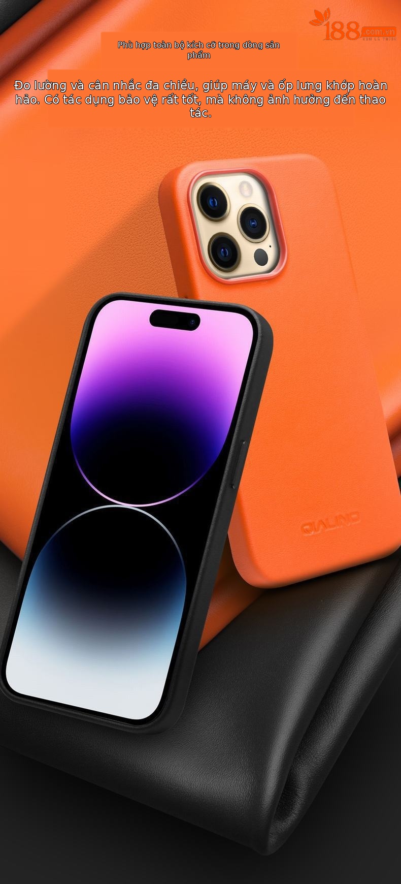 Ốp lưng từ tính chống rơi cho iPhone 14 Plus / 14 Pro Max, da thật, viền dày bảo vệ — IPhone14 pro max 6,7 inch phiên bản chính thức màu đen hấp thụ từ tính, IPhone14 pro max 6,7 inch phiên bản chính thức màu cam hấp thụ từ tính, IPhone14 pro max phiên bản chính thức 6,7 inch hấp thụ từ màu nâu đỏ, IPhone14pro 6.1 inch phiên bản chính thức màu cam hấp thụ từ tính chi tiết 5