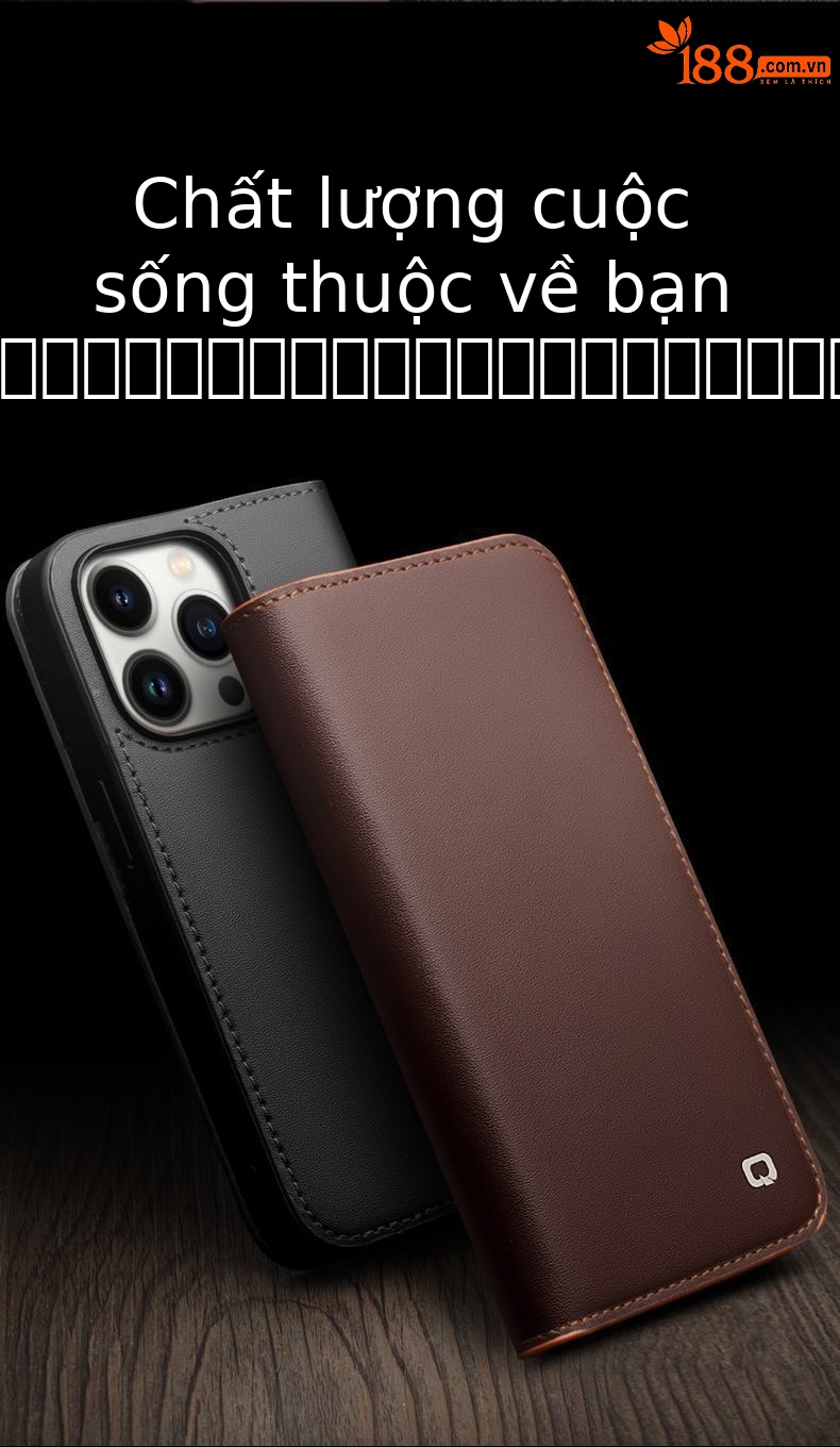 Ốp lưng iPhone 14 Pro Max da thật nắp lật chống rơi — IPhone14 6,1 inch màu đỏ cổ điển thế hệ thứ hai, IPhone14pro 6,1 inch màu đỏ cổ điển thế hệ thứ hai, IPhone14 plus 6,7 inch màu nâu cổ điển thế hệ thứ hai, IPhone14 plus 6,7 inch màu đỏ cổ điển thế hệ thứ hai chi tiết 3