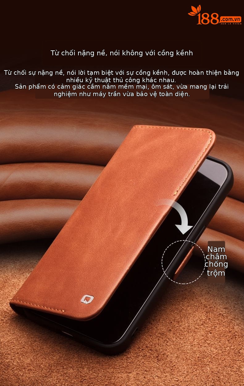 Ốp lưng da thật nắp lật tích hợp thẻ từ cho iPhone 14 Pro Max — IPhone14 plus 6,7 inch màu đen cổ điển thế hệ thứ 3, IPhone14 plus 6,7 inch cổ điển thế hệ thứ 3 màu nâu nhạt, IPhone14 6,1 inch màu đen cổ điển thế hệ thứ 3, IPhone14 6,1 inch màu nâu nhạt cổ điển thế hệ thứ 3 chi tiết 4