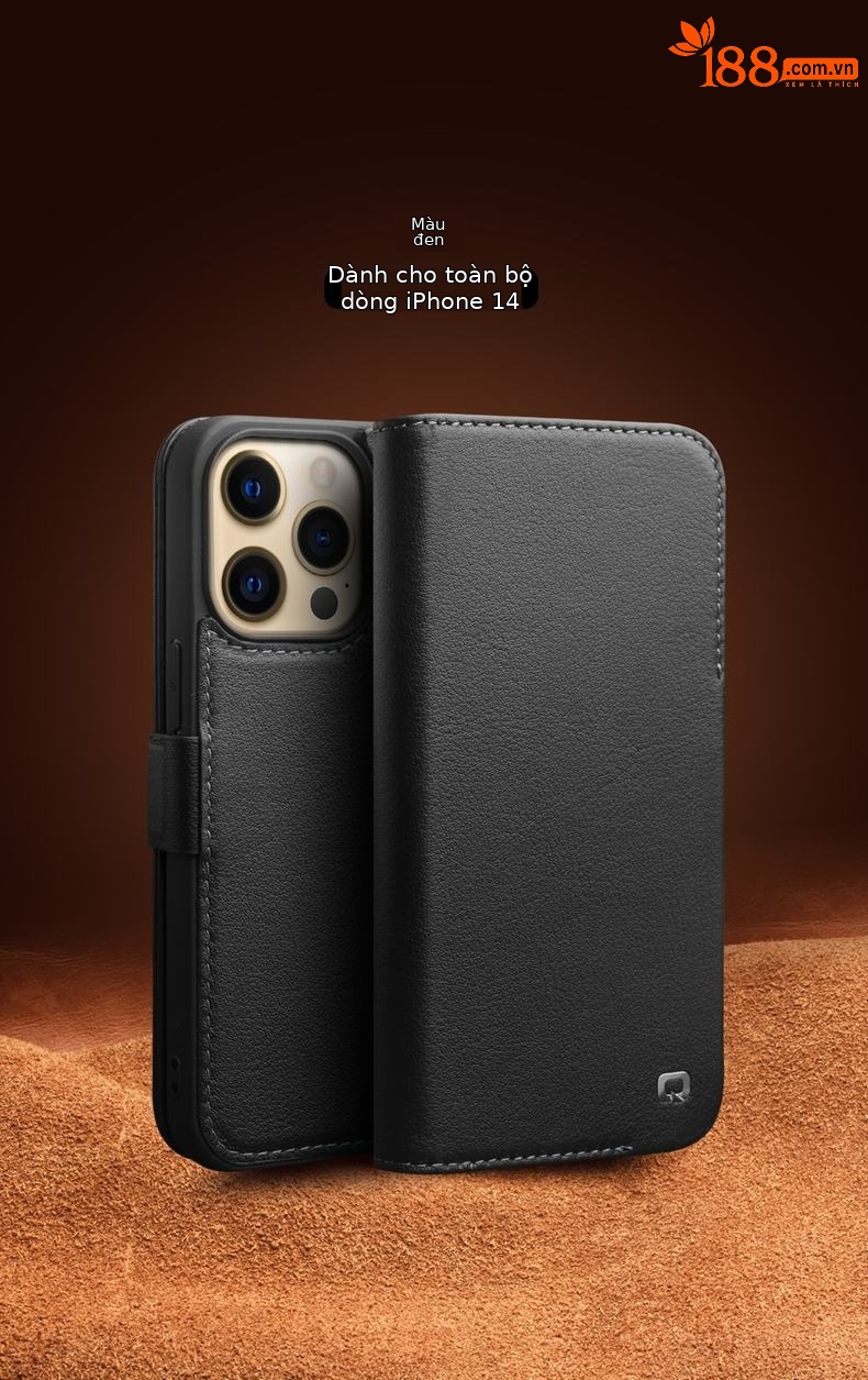 Ốp lưng da thật nắp lật tích hợp thẻ từ cho iPhone 14 Pro Max — IPhone14 plus 6,7 inch màu đen cổ điển thế hệ thứ 3, IPhone14 plus 6,7 inch cổ điển thế hệ thứ 3 màu nâu nhạt, IPhone14 6,1 inch màu đen cổ điển thế hệ thứ 3, IPhone14 6,1 inch màu nâu nhạt cổ điển thế hệ thứ 3 chi tiết 11