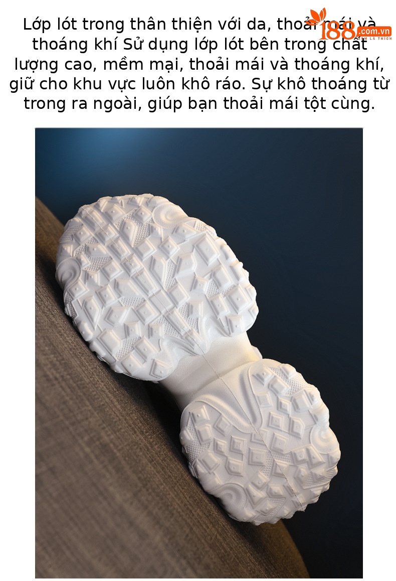 Giày sneaker nữ đế dày lưới thoáng khí phong cách thể thao — Màu trắng chi tiết 9