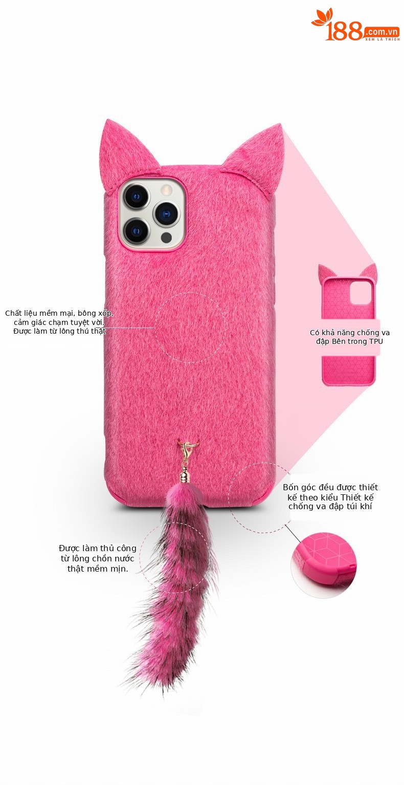 Ốp điện thoại iPhone 12 mini / 12 Pro Max hình mèo dễ thương phong cách Nhật Hàn — 5,4 inch iphone12 mini sang trọng họa tiết da báo mèo màu đen, 5,4 inch iphone12 mini lông báo mèo đỏ hồng, 5,4 inch iphone12 mini mèo sang trọng màu hồng, Mèo sang trọng mini iphone12 5,4 inch màu đen chi tiết 8