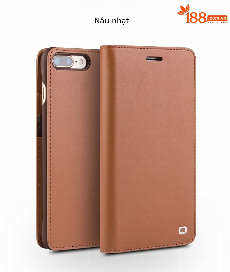 Ốp lưng da thật chống rơi cho iPhone XsMax / 7 Plus / 8 Plus — Màu nâu đậm thế hệ thứ hai cổ điển iPhoneX 5,8 inch chi tiết 15