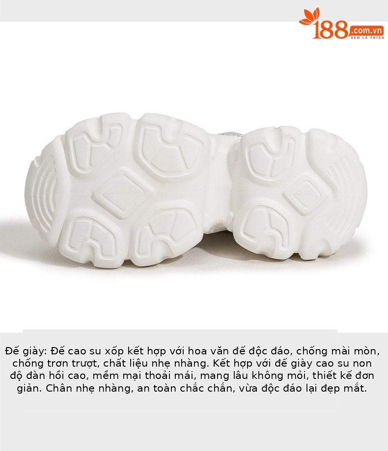 Sandal cao gót nữ hở mũi đế dày 10 cm phong cách mới hè 2025 — Trắng, Bạc chi tiết 6