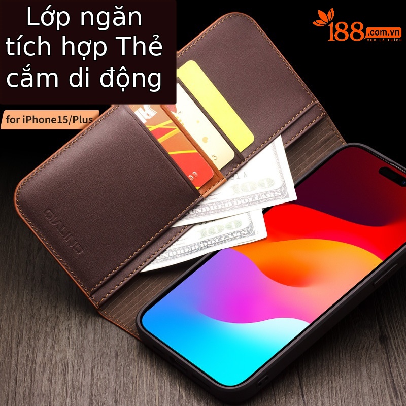 Ốp lưng da thật bọc toàn bộ chống rơi cho iPhone 15 Pro Max — IPhone15 màu nâu cổ điển thế hệ thứ hai, IPhone15 cổ điển thế hệ thứ hai màu đen, IPhone15 pro màu nâu cổ điển thế hệ thứ hai, IPhone15 pro cổ điển thế hệ thứ hai màu đen