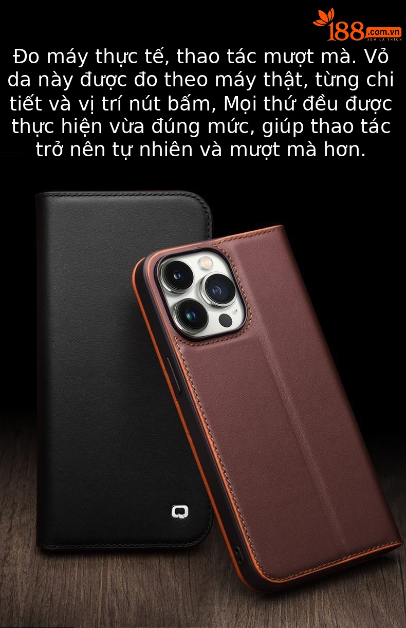 Ốp lưng da thật bọc toàn bộ chống rơi cho iPhone 15 Pro Max — IPhone15 màu nâu cổ điển thế hệ thứ hai, IPhone15 cổ điển thế hệ thứ hai màu đen, IPhone15 pro màu nâu cổ điển thế hệ thứ hai, IPhone15 pro cổ điển thế hệ thứ hai màu đen chi tiết 8