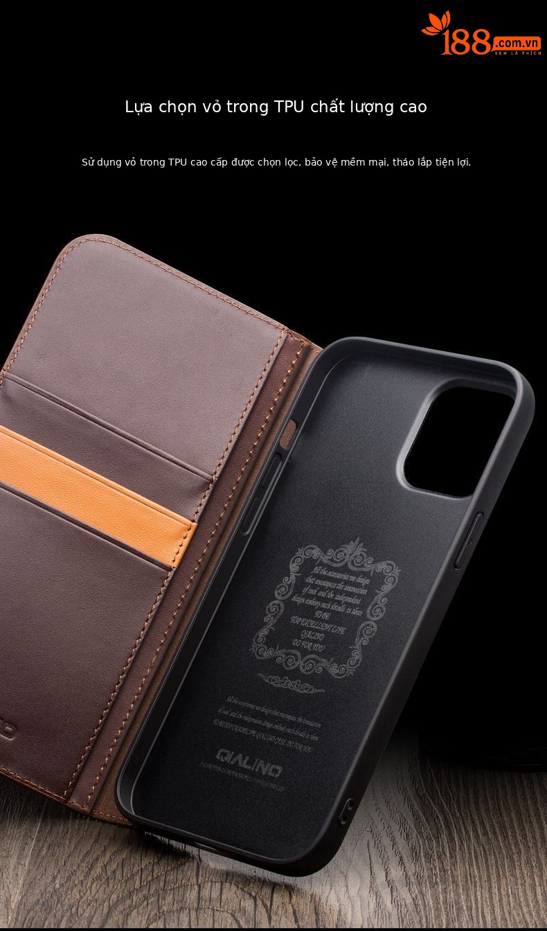 Ốp lưng da thật bọc toàn bộ chống rơi cho iPhone 15 Pro Max — IPhone15 màu nâu cổ điển thế hệ thứ hai, IPhone15 cổ điển thế hệ thứ hai màu đen, IPhone15 pro màu nâu cổ điển thế hệ thứ hai, IPhone15 pro cổ điển thế hệ thứ hai màu đen chi tiết 9