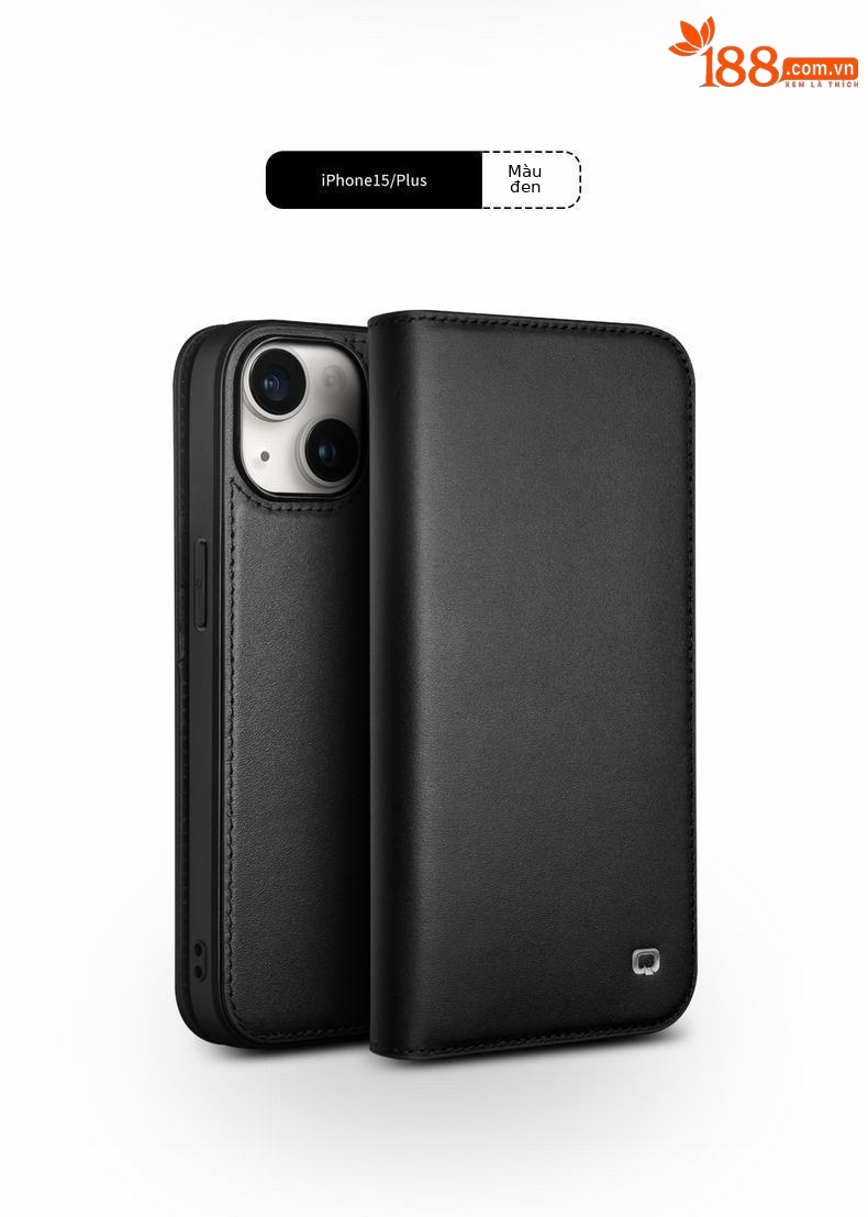 Ốp lưng da thật bọc toàn bộ chống rơi cho iPhone 15 Pro Max — IPhone15 màu nâu cổ điển thế hệ thứ hai, IPhone15 cổ điển thế hệ thứ hai màu đen, IPhone15 pro màu nâu cổ điển thế hệ thứ hai, IPhone15 pro cổ điển thế hệ thứ hai màu đen chi tiết 12