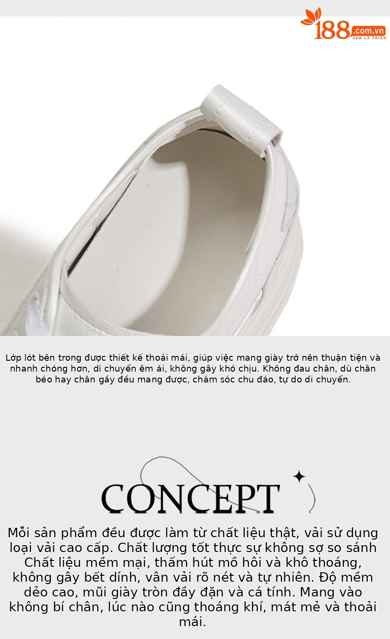 Giày sneaker nữ chunky đế dày trắng platform mùa hè 2025 — Bạc, Trắng, Trắng, đen chi tiết 8