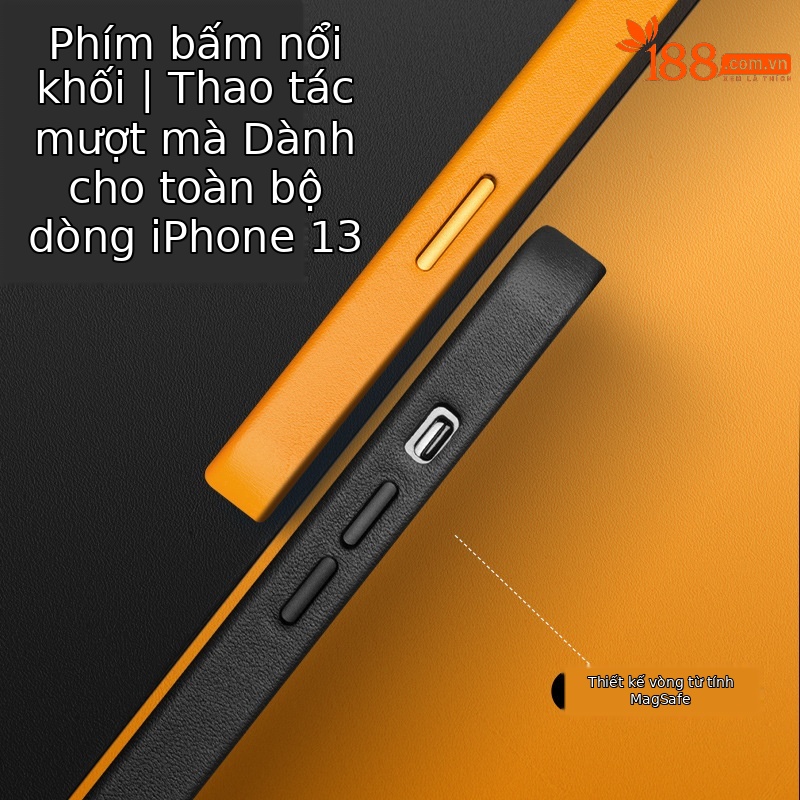 Ốp lưng da thật từ tính cho iPhone 13 Pro Max, bảo vệ mini sang trọng — IPhone13 pro max 6,7 inch phiên bản chính thức hấp thụ từ màu sắc nửa đêm, IPhone13 pro max phiên bản chính thức 6,7 inch màu anh đào hấp thụ từ, IPhone13 pro max phiên bản chính thức 6,7 inch tiêu từ màu xanh lam, IPhone13 pro max phiên bản chính thức 6,7 inch màu nâu vàng hấp thụ từ tính