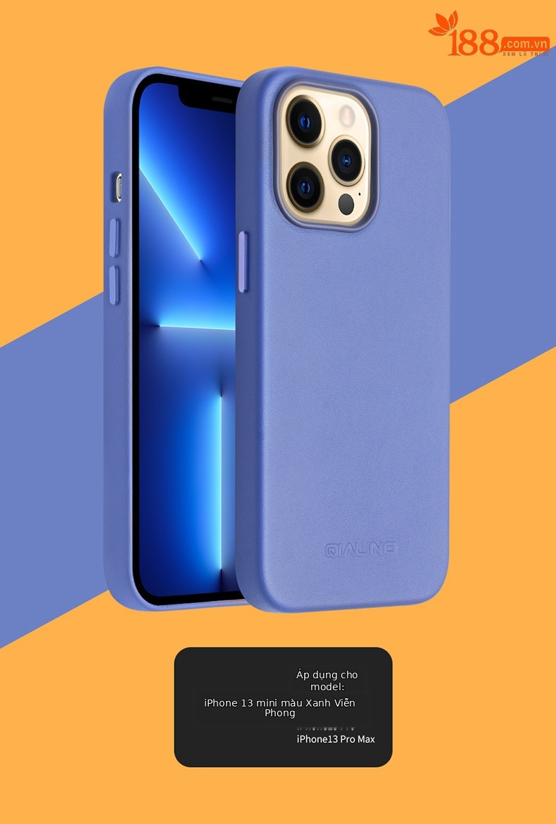 Ốp lưng da thật từ tính cho iPhone 13 Pro Max, bảo vệ mini sang trọng — IPhone13 pro max 6,7 inch phiên bản chính thức hấp thụ từ màu sắc nửa đêm, IPhone13 pro max phiên bản chính thức 6,7 inch màu anh đào hấp thụ từ, IPhone13 pro max phiên bản chính thức 6,7 inch tiêu từ màu xanh lam, IPhone13 pro max phiên bản chính thức 6,7 inch màu nâu vàng hấp thụ từ tính chi tiết 12
