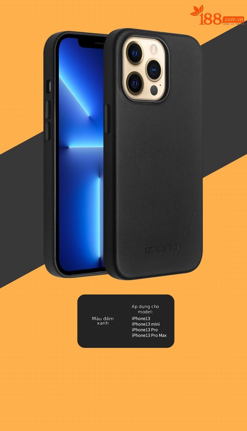 Ốp lưng da thật từ tính cho iPhone 13 Pro Max, bảo vệ mini sang trọng — IPhone13 pro max 6,7 inch phiên bản chính thức hấp thụ từ màu sắc nửa đêm, IPhone13 pro max phiên bản chính thức 6,7 inch màu anh đào hấp thụ từ, IPhone13 pro max phiên bản chính thức 6,7 inch tiêu từ màu xanh lam, IPhone13 pro max phiên bản chính thức 6,7 inch màu nâu vàng hấp thụ từ tính chi tiết 15