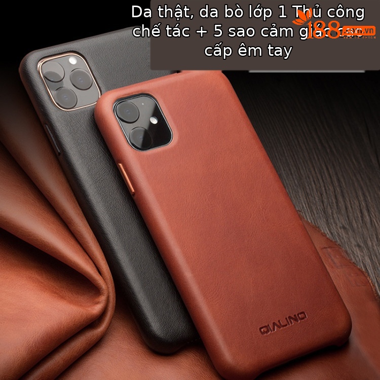 Ốp lưng da thật bao da cho iPhone 11 Pro Max — IPhone 11 Pro 5,8 inch màu đỏ chính thức, IPhone 11 Pro 5,8 inch màu nâu nhạt chính thức, IPhone 11 Pro Max 6,5 inch màu đen chính thức, IPhone 11 Pro Max 6,5 inch màu đỏ chính thức