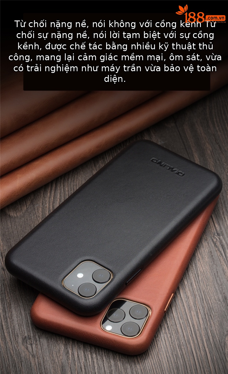Ốp lưng da thật bao da cho iPhone 11 Pro Max — IPhone 11 Pro 5,8 inch màu đỏ chính thức, IPhone 11 Pro 5,8 inch màu nâu nhạt chính thức, IPhone 11 Pro Max 6,5 inch màu đen chính thức, IPhone 11 Pro Max 6,5 inch màu đỏ chính thức chi tiết 4