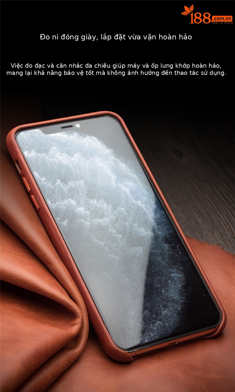 Ốp lưng da thật bao da cho iPhone 11 Pro Max — IPhone 11 Pro 5,8 inch màu đỏ chính thức, IPhone 11 Pro 5,8 inch màu nâu nhạt chính thức, IPhone 11 Pro Max 6,5 inch màu đen chính thức, IPhone 11 Pro Max 6,5 inch màu đỏ chính thức chi tiết 6