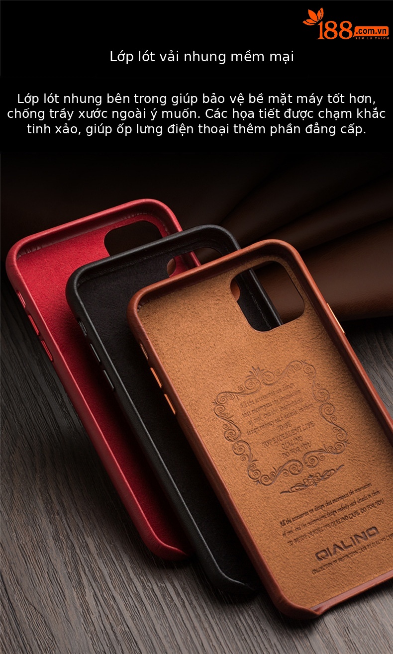Ốp lưng da thật bao da cho iPhone 11 Pro Max — IPhone 11 Pro 5,8 inch màu đỏ chính thức, IPhone 11 Pro 5,8 inch màu nâu nhạt chính thức, IPhone 11 Pro Max 6,5 inch màu đen chính thức, IPhone 11 Pro Max 6,5 inch màu đỏ chính thức chi tiết 9