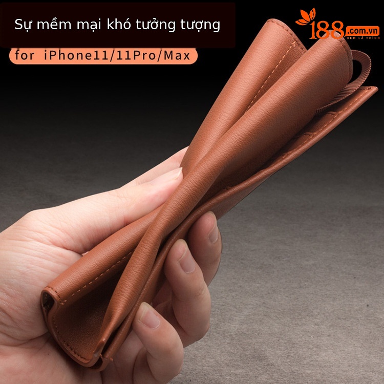 Ốp lưng da thật cho iPhone 11 Pro Max, kiểu ví đựng đồ tiện lợi, chống sốc viền dày — 【 6.1inch 】kiểu ví iphone 11 màu đen, 【 6.1inch 】iphone 11 ví kiểu màu nâu, 【 5.8inch 】Ví iPhone 11 Pro màu đen, 【 5.8inch 】Ví iPhone 11 Pro màu nâu