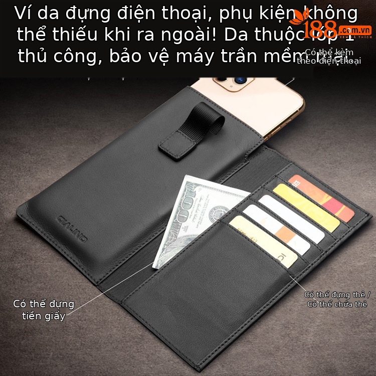 Ốp lưng da thật cho iPhone 11 Pro Max, kiểu ví đựng đồ tiện lợi, chống sốc viền dày — 【 6.1inch 】kiểu ví iphone 11 màu đen, 【 6.1inch 】iphone 11 ví kiểu màu nâu, 【 5.8inch 】Ví iPhone 11 Pro màu đen, 【 5.8inch 】Ví iPhone 11 Pro màu nâu