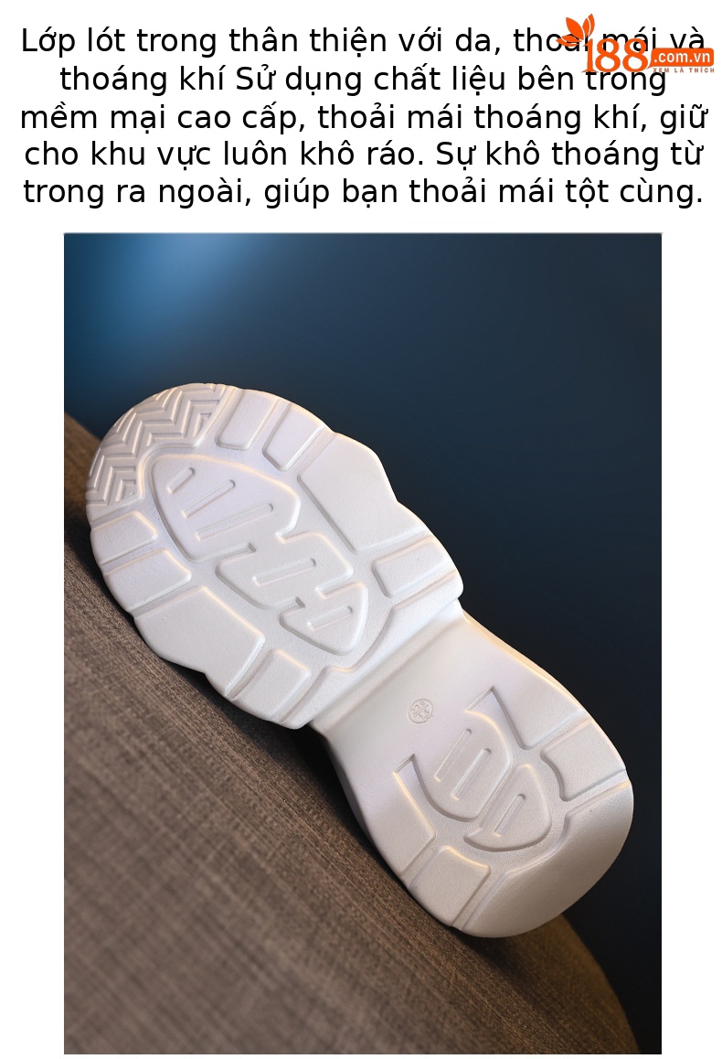 Giày sneaker chunky đế dày lưới thoáng khí tăng chiều cao nữ — Màu tím chi tiết 9