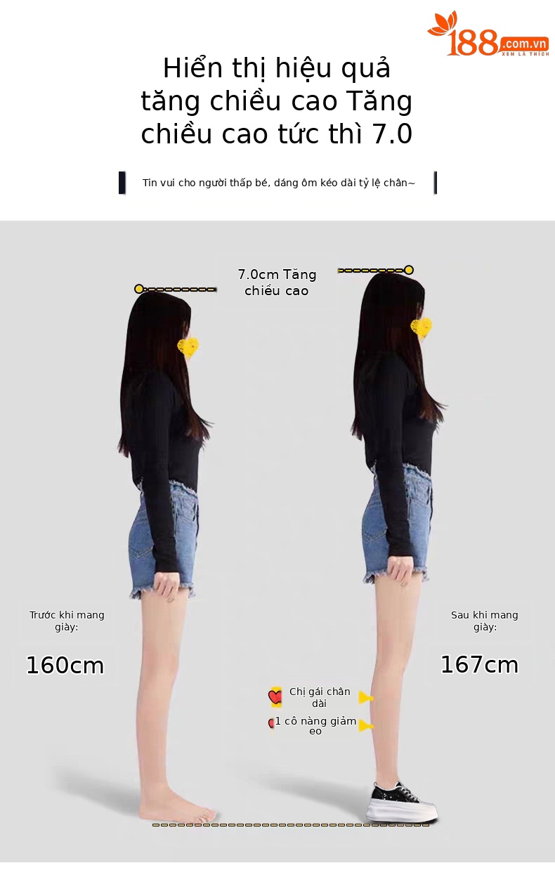 Giày sneaker nữ đế dày chunky mặt lưới phối trắng đa năng — Màu đen chi tiết 4