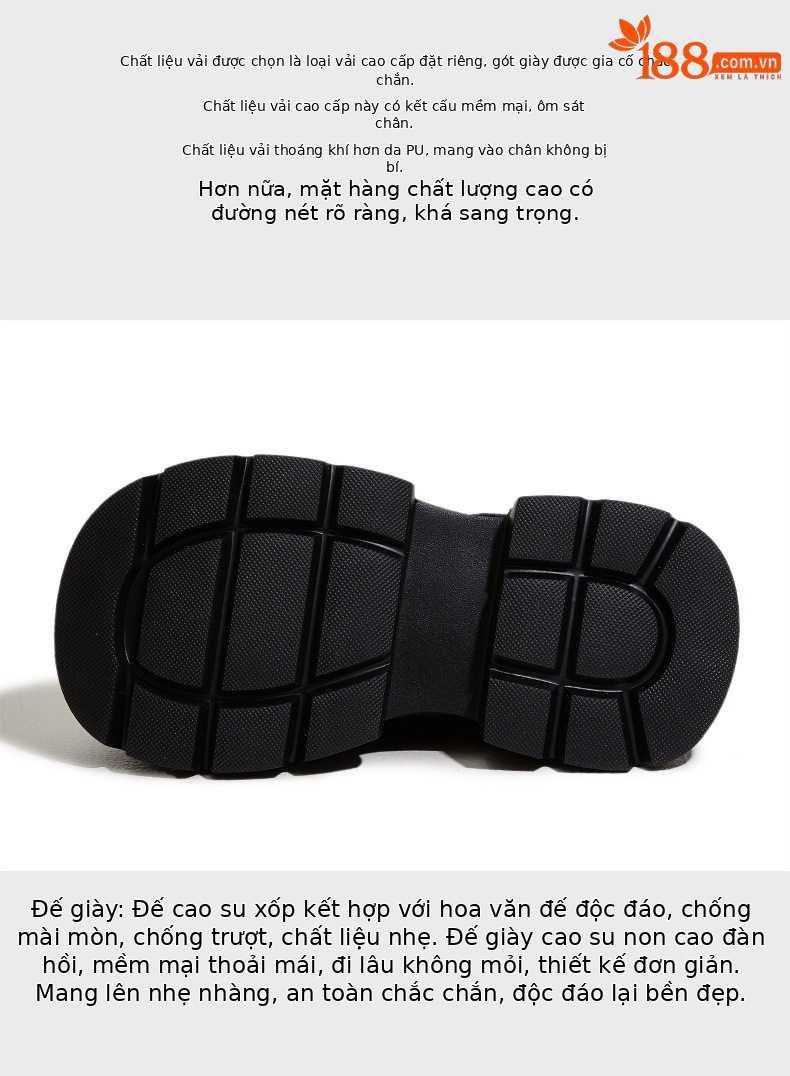 Dép sandal nữ quai chữ V đế dày phong cách Birkenstock — Đen, Đen đỏ, Đen xanh chi tiết 7