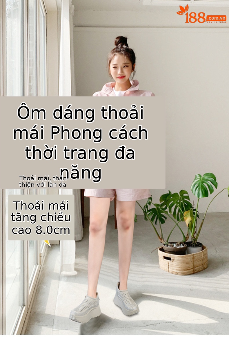 Dép sandal nữ mũi tròn đính đá pha lê đế dày tăng chiều cao hè 2026 — M2826 màu vàng, M2826 màu be, M2826 màu caramel, M2826 màu đen chi tiết 1