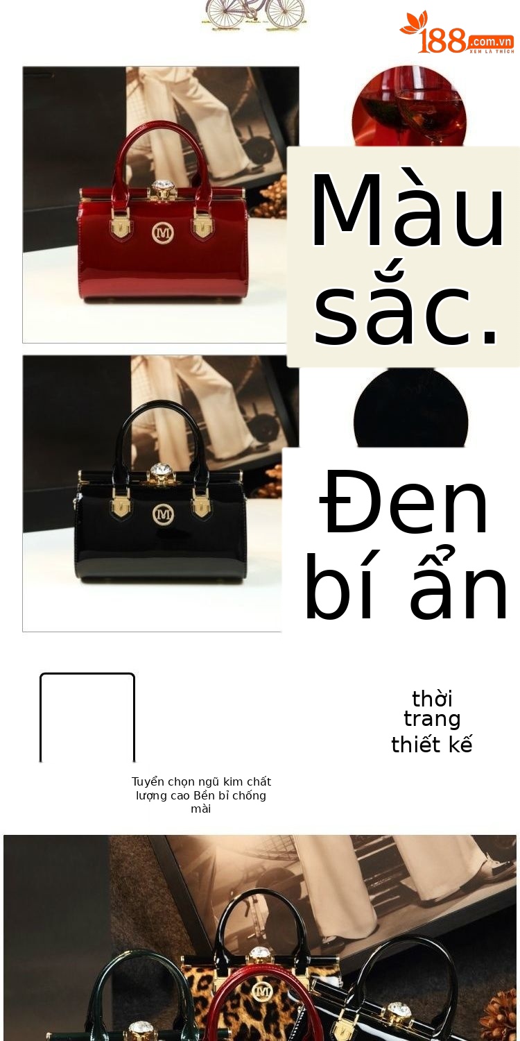 Túi xách tay nữ da thật phong cách đơn giản, dung tích lớn, đeo vai và đeo chéo đa năng — Cỡ nhỏ họa tiết da báo, Cỡ nhỏ màu đen, Cỡ nhỏ màu đỏ rượu, Cỡ nhỏ màu xanh lục đậm chi tiết 4