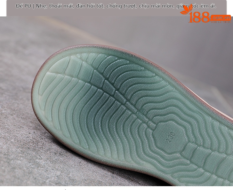 Giày sneaker nữ đế dày da bò thật thoáng khí phối màu mùa hè — Màu vàng chi tiết 7