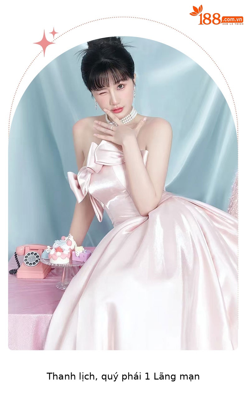 Đầm dạ hội maxi satin thắt eo kiểu Pháp — Màu hồng chi tiết 9