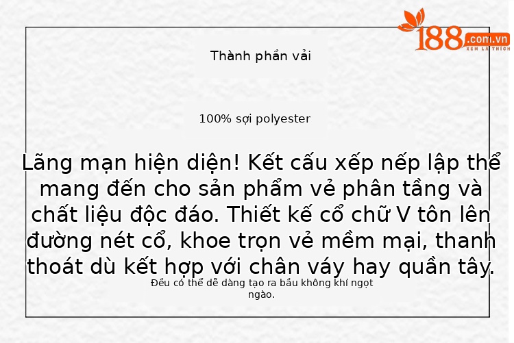 Áo thun nữ tay ngắn xếp ly cổ chữ V, phối nếp gấp thời trang mùa hè — Màu đen, Màu trắng be, Màu xám chi tiết 3