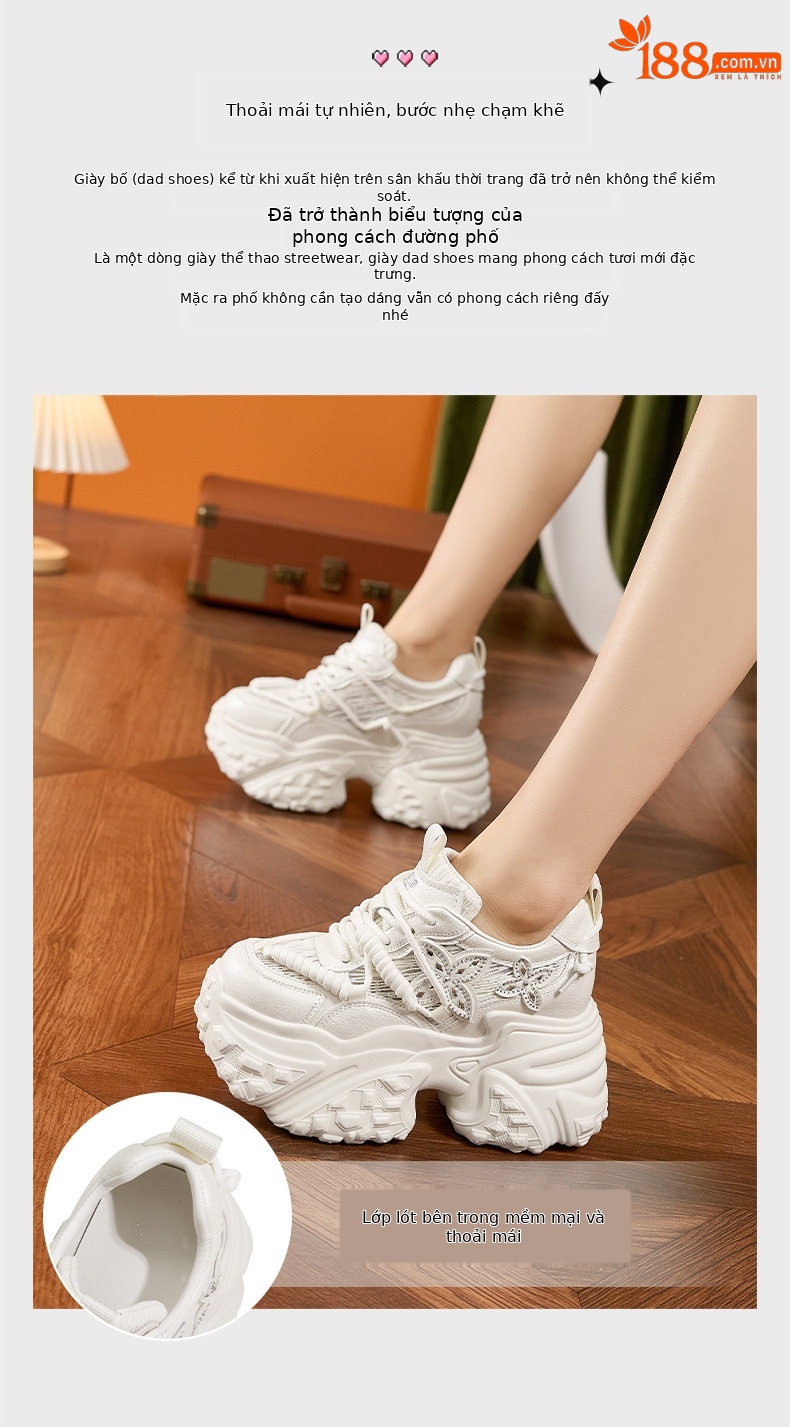 Sandal cao gót nữ hở mũi đế xuồng gót siêu cao 8 cm, phong cách thể thao lưới thoáng khí — Trắng, Bạc chi tiết 5