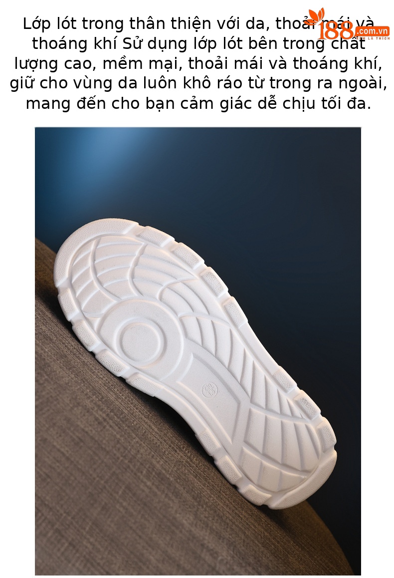 Giày sneaker nữ đế dày lưới thoáng khí phối trắng dễ mặc — Màu đen chi tiết 9