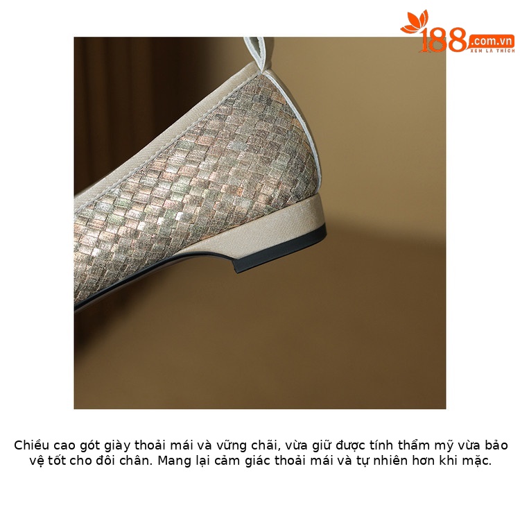 Giày lười nữ mũi vuông da bò thật phối nơ, gót thấp 2–3 cm, form miệng nông — Màu đen, Màu mơ chi tiết 5