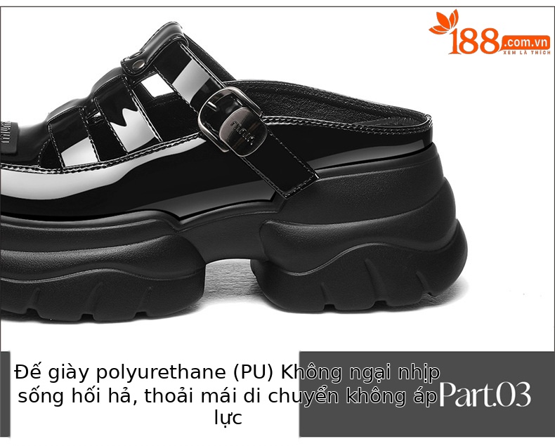 Sandal La Mã bít mũi đế dày độn cao da thật thoáng khí mùa hè 2025 — 7131 Màu đen, 7131 màu be chi tiết 16