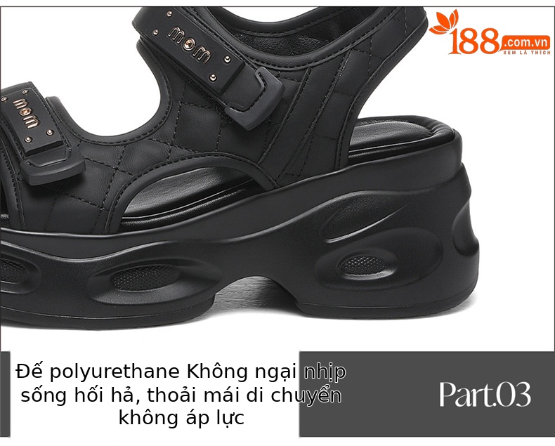 Dép sandal nữ xỏ ngón đế bệt đi biển mùa hè đế dày chống mài mòn — 7128 Màu đen, 7128 màu be chi tiết 17