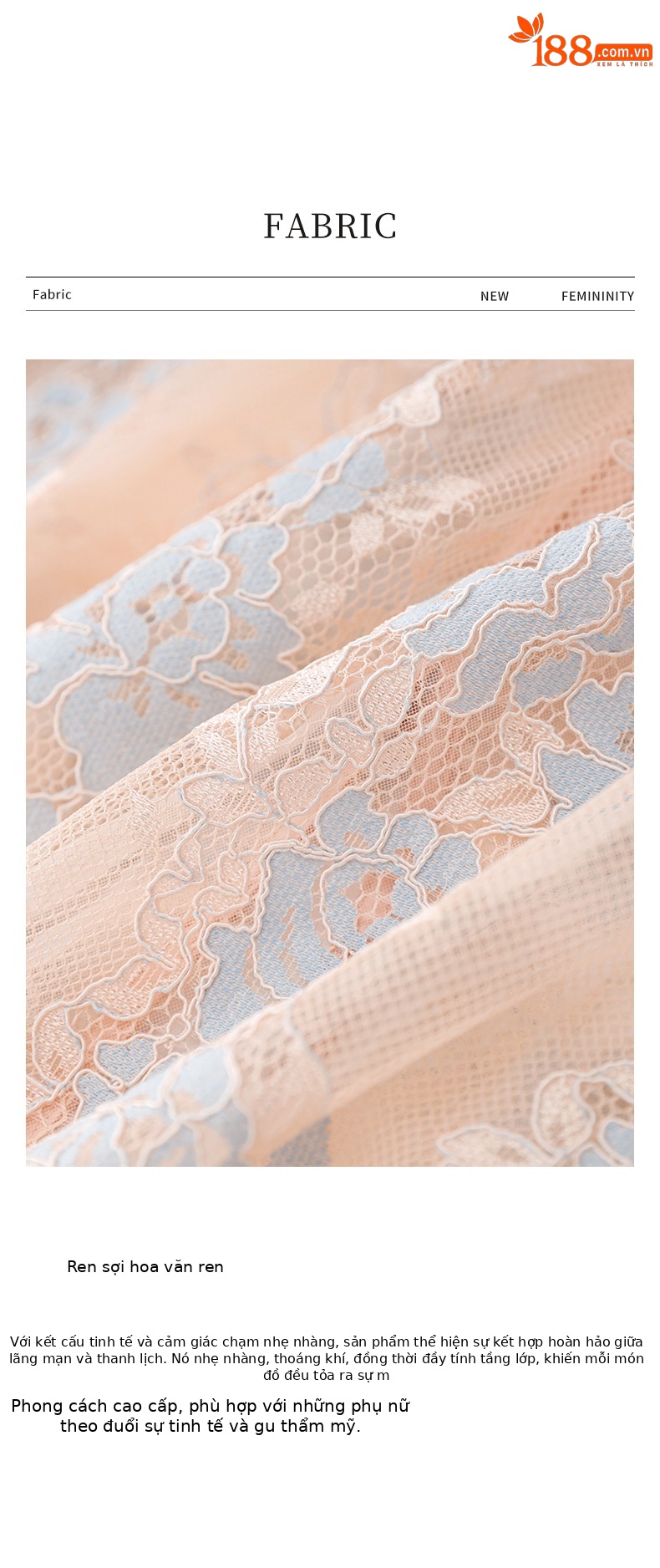 Áo sơ mi ren jacquard phong cách Pháp thanh lịch tay dài — Màu hồng chi tiết 5
