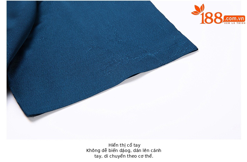 Áo polo nam tay ngắn mùa hè chất liệu acetate mềm mịn, thoáng mát — Hồ xanh 15961 chi tiết 19