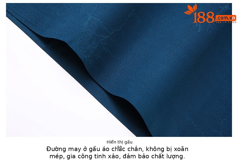 Áo polo nam tay ngắn mùa hè chất liệu acetate mềm mịn, thoáng mát — Hồ xanh 15961 chi tiết 20