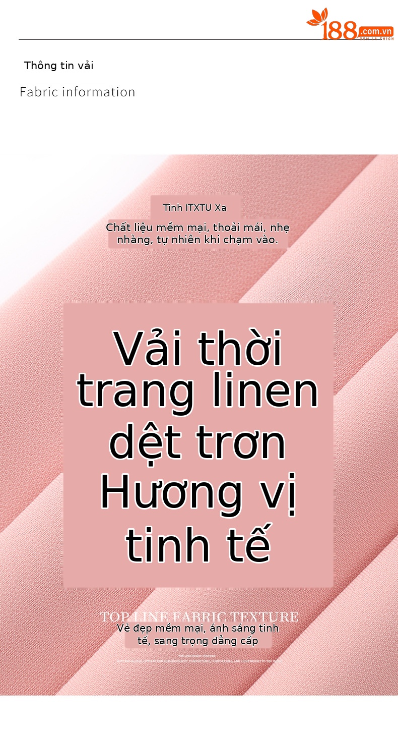 Váy đuôi cá nữ tay ngắn cổ tròn đính đá cao cấp — Hồng da chi tiết 3