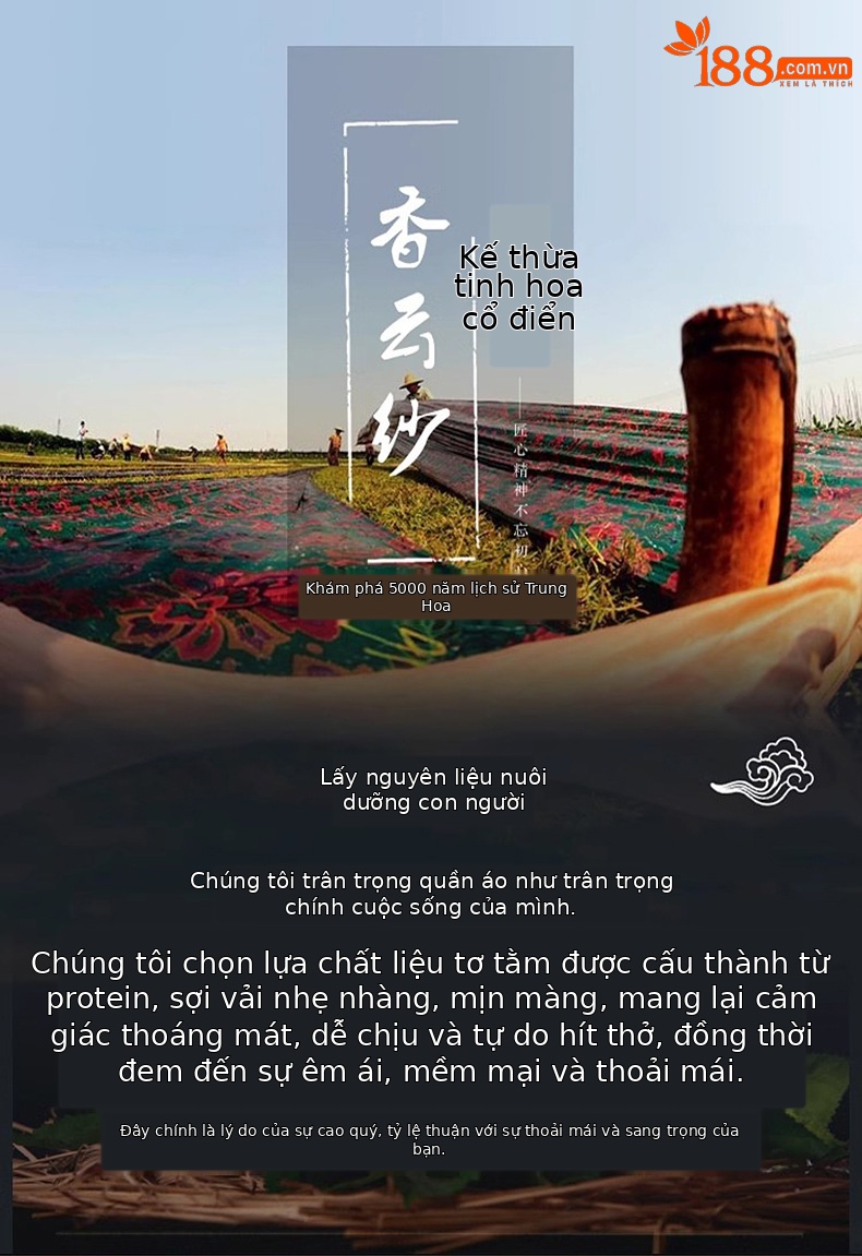 Áo sơ mi nam cổ đứng tay lửng 3/4 chất lụa mỏng phong cách retro — Đen 25177 chi tiết 3